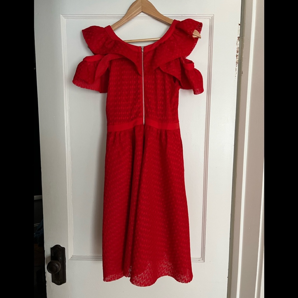 Maje Ruffle Lace Dress - Picture 4 of 4